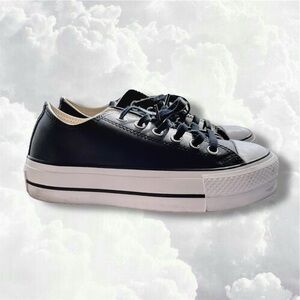 ⭐️Converse Chuck Taylor All Star Lift OX Leather Platform Shoes